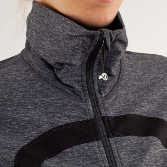 Lululemon In Stride Jacket Heathered Coal / Black - Picture 5 of 11